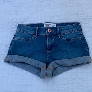 abercrombie kids jean shorts